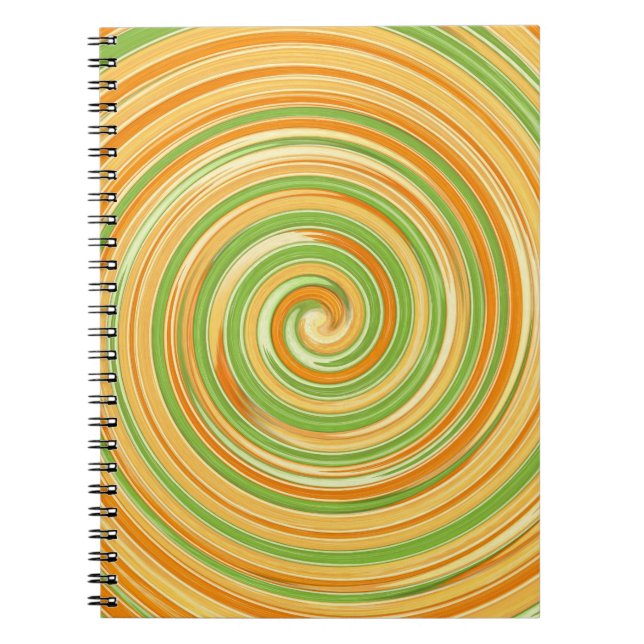 Spirale aus Zitrusfrüchten Notizblock (Vorderseite)