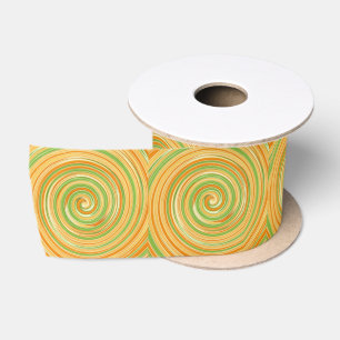 Spirale aus Zitrusfrüchten Satinband