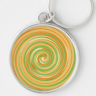Spirale aus Zitrusfrüchten Schlüsselanhänger