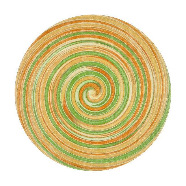 Spirale aus Zitrusfrüchten Schneidebrett (Vorderseite)