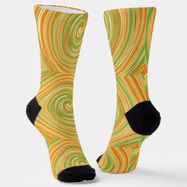 Spirale aus Zitrusfrüchten Socken (Gewinkelt)