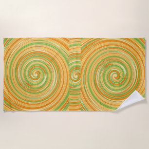 Spirale aus Zitrusfrüchten Strandtuch