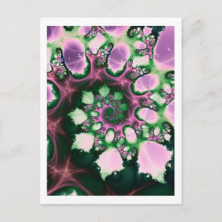 Spirale Blume Postkarte
