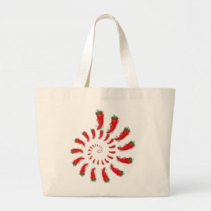 Spirale de Poivre Rouge Diva Grand Sac fourre-tout