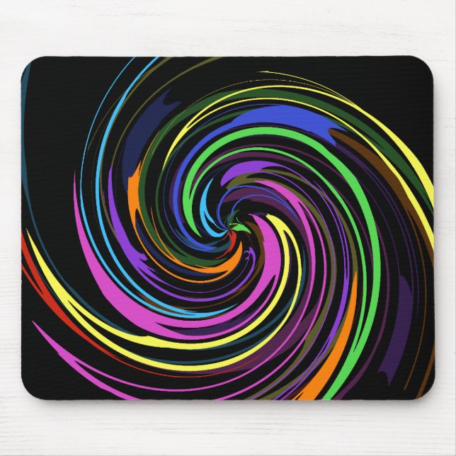 Spirale der Farbe Mousepad (Vorne)