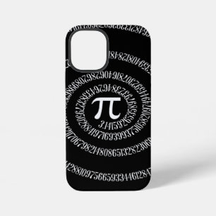 Spirale für Pi auf elegantem Schwarz iPhone Hülle