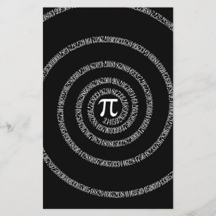 Spirale für Pi auf soliden Schwarz Flyer