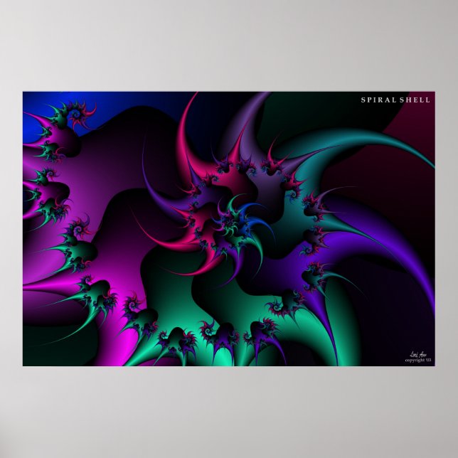 Spirale Muschel Poster (Vorne)