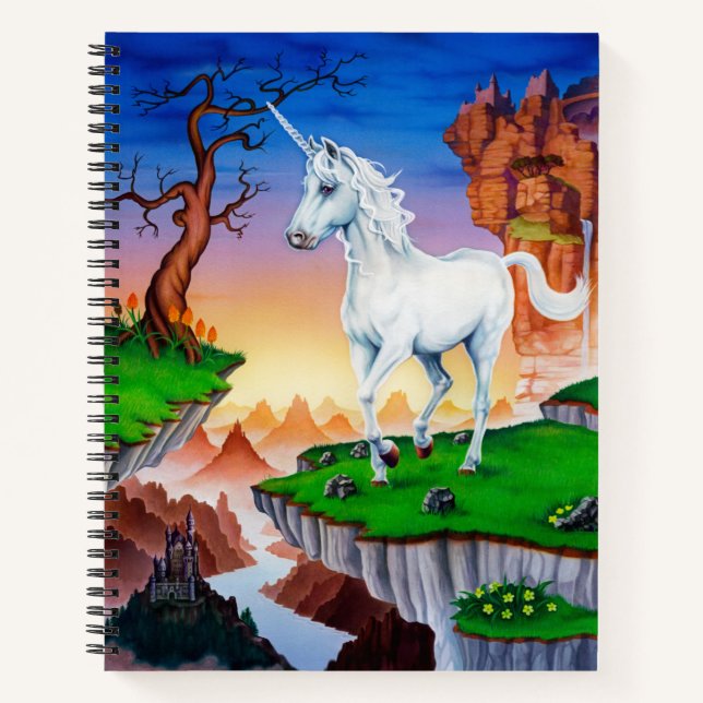 Spirale Notizbuch magische Fantasie einhorn Königr (Vorderseite)