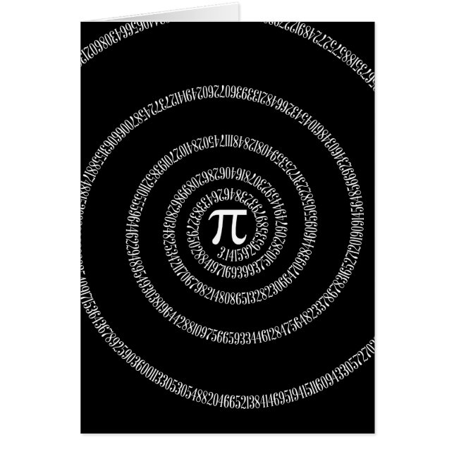 Spirale pour Pi sur Décor noir (Devant)