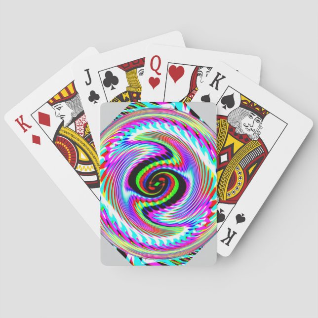 Spirale Schnecke (ändern Sie die Worte) Spielkarten (Rückseite)