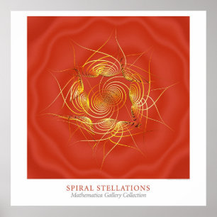 Spirale Sternfiguren Poster