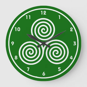 Spirales Celtes Conception Mur Horloge