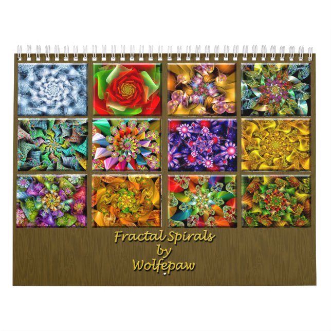 Spirales fractales par Wolfepaw Calendrier (Protection)