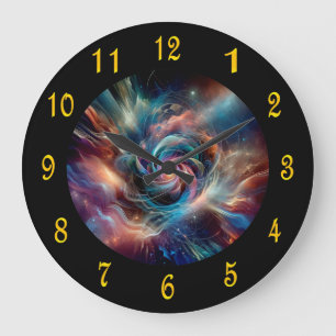 Spiralfeuer Vortex ~ Zeitportal ~Time Machine ~ Große Wanduhr
