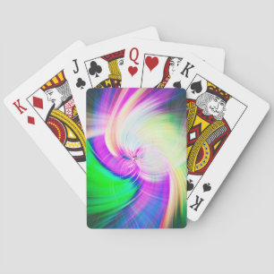 SPIRALFLUO - Psychedelisch-farbiges modernes Frakt Spielkarten