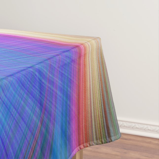 SPIRALFLUO - Psychedelisch-farbiges modernes Frakt Tischdecke (Beispiel)