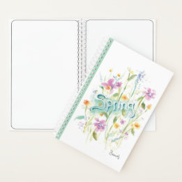 Spiralfolien-Blume/Blumendesign-Frühjahr Notizbuch