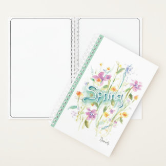 Spiralfolien-Blume/Blumendesign-Frühjahr Notizbuch