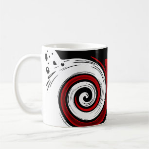 Spiralförmige flüssige Zirkulation moderne schwarz Kaffeetasse