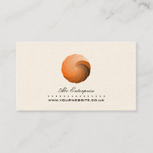 Spiralförmige Logo-Visitenkarte