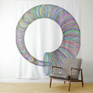 Spiralförmiger Bewegungsteppich Wandteppich