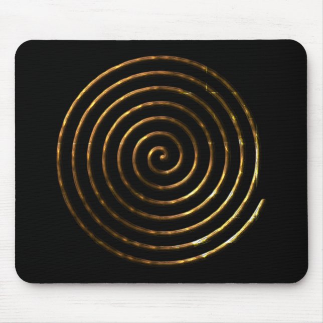 Spiralförmiges keltisches Symbol Mousepad (Vorne)