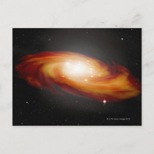 Spiralgalaxie 3 postkarte