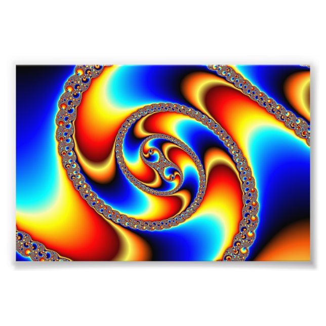 Spiralgalaxie - Fraktal Kunst Fotodruck (Vorne)