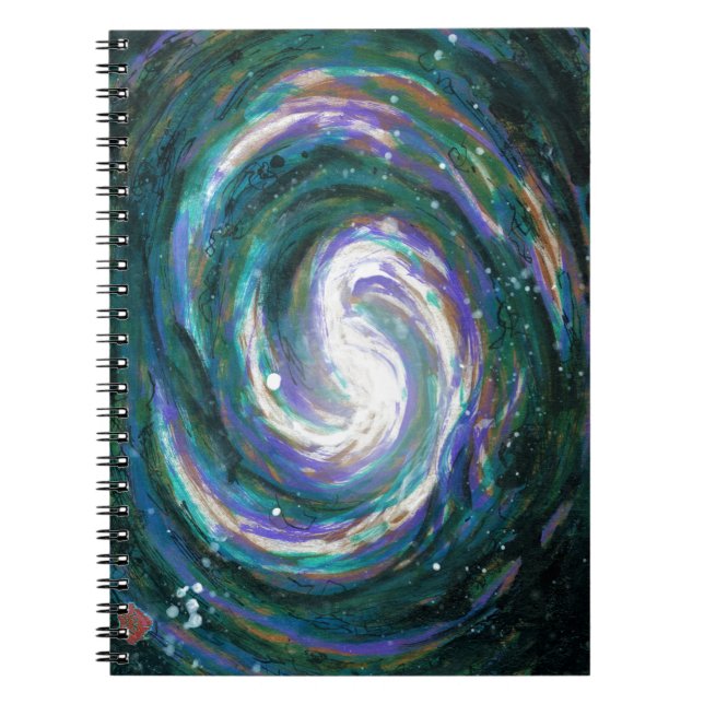 Spiralgalaxie im Weltraum Notizblock (Vorderseite)