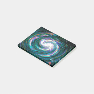 Spiralgalaxie im Weltraum Post-it Klebezettel