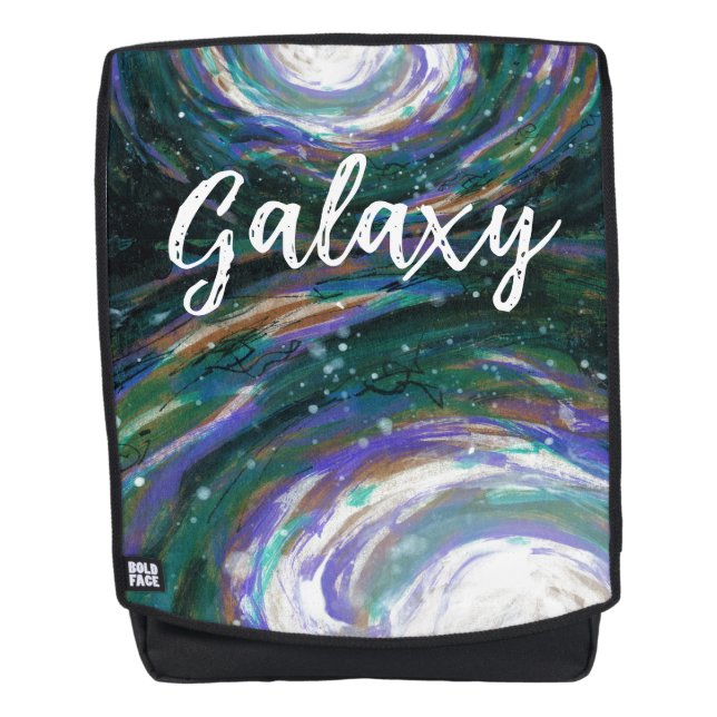 Spiralgalaxie im Weltraum Rucksack (Vorderseite)