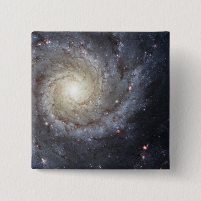 Spiralgalaxie M74 Button (Vorderseite)
