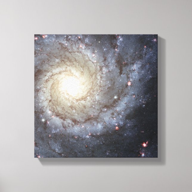 Spiralgalaxie M74 Leinwanddruck (Vorderseite)