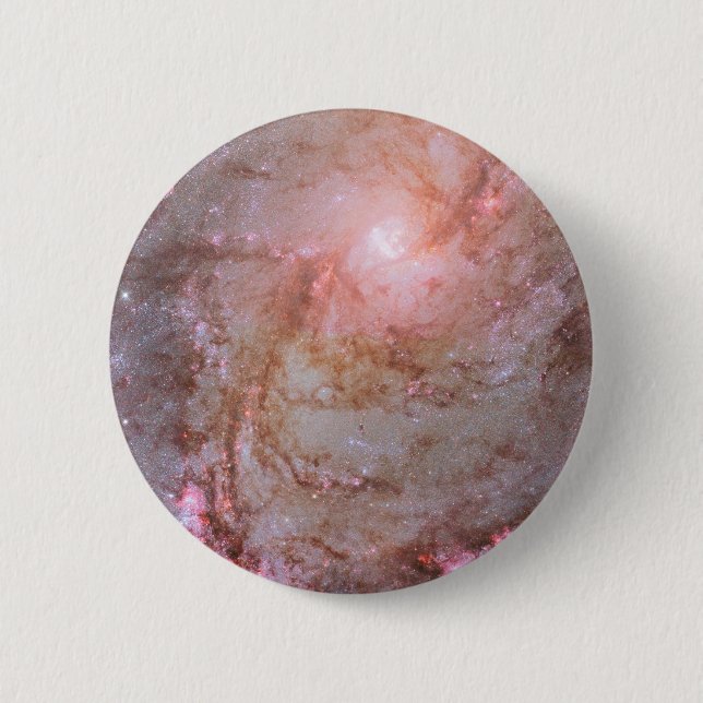Spiralgalaxie M83, Ablaze mit Sternenbildung. Button (Vorderseite)