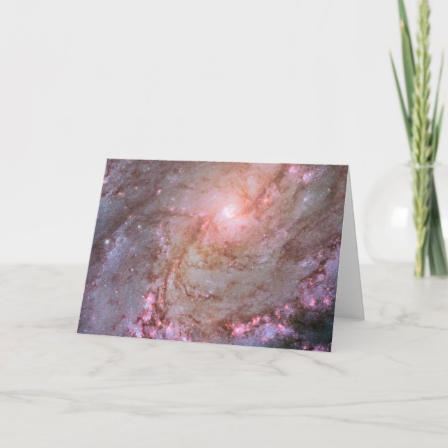 Spiralgalaxie M83, Ablaze mit Sternenbildung. Karte (Vorderseite)