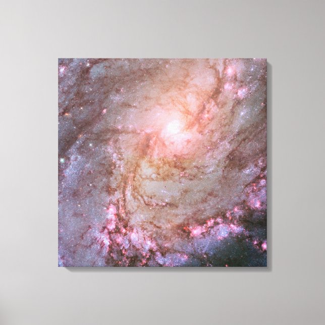Spiralgalaxie M83, Ablaze mit Sternenbildung. Leinwanddruck (Vorderseite)