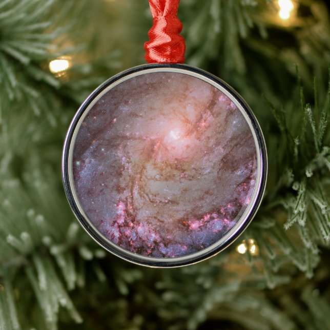 Spiralgalaxie M83, Ablaze mit Sternenbildung. Ornament Aus Metall (Baum)
