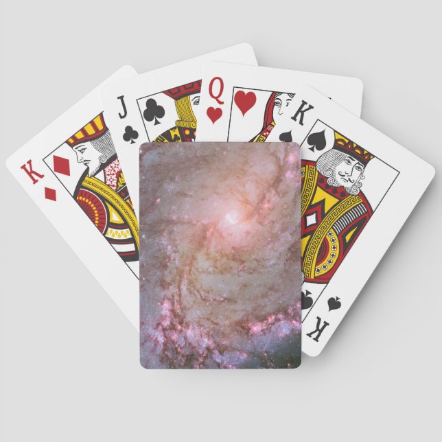 Spiralgalaxie M83, Ablaze mit Sternenbildung. Spielkarten (Rückseite)
