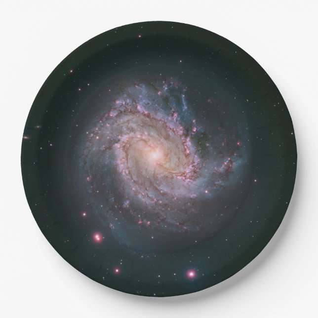 Spiralgalaxie M83 (NASA) Pappteller (Vorderseite)