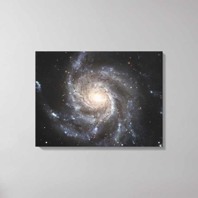 Spiralgalaxie Messier 101 Leinwanddruck (Vorderseite)