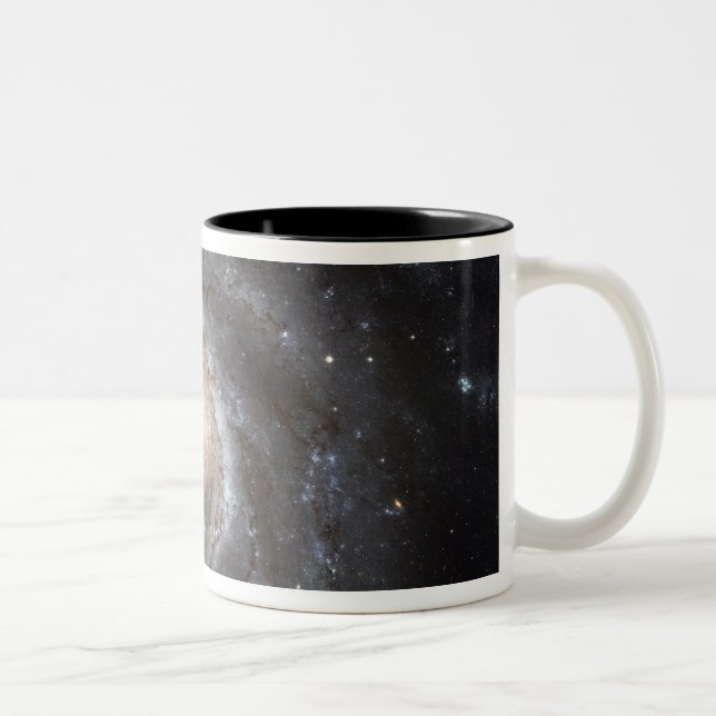 Spiralgalaxie Messier 101 Zweifarbige Tasse (Rechts)