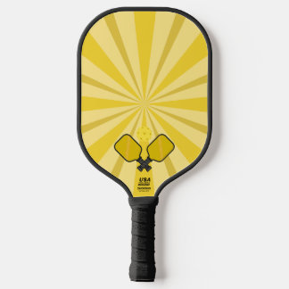 Spiralgelbe Pickle-Ball-Schläger Pickleball Schläger
