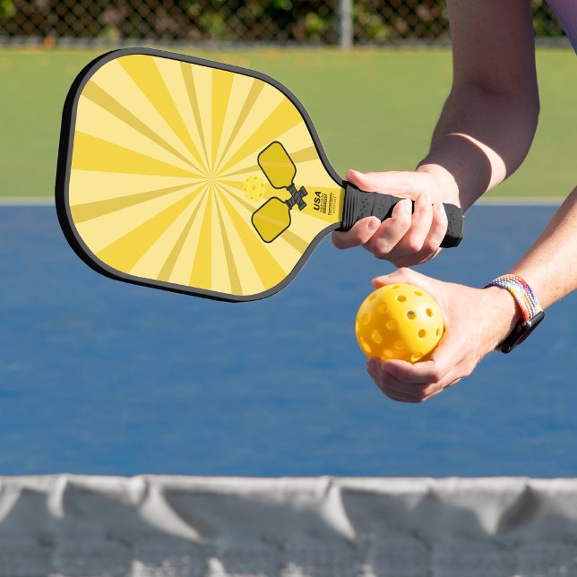Spiralgelbe Pickle-Ball-Schläger Pickleball Schläger (Von Creator hochgeladen)