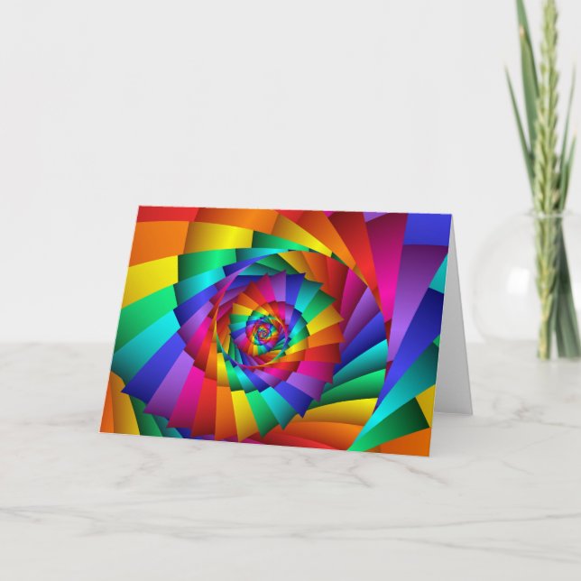 Spiralgrubenkarte mit Doppelragenbogen Karte (Vorderseite)