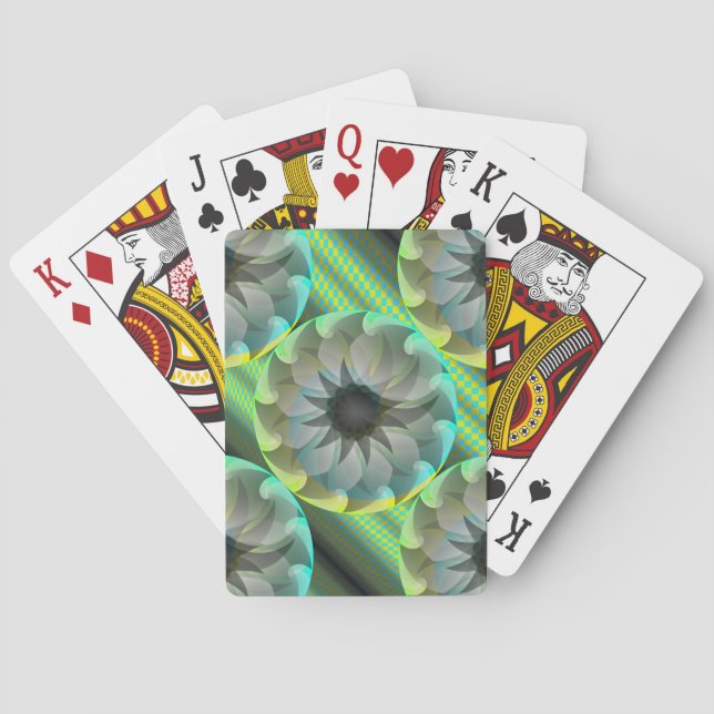 Spiralhai von Kenneth Yoncich Spielkarten (Rückseite)