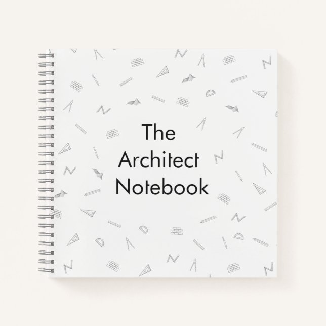 Spiralheft für Architekten Notizbuch (Vorderseite)