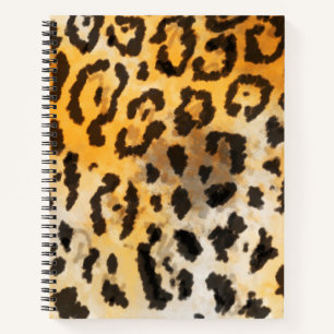 Spiralheft mit Jaguar-Pelzmuster Notizbuch