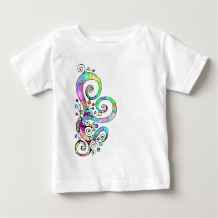 Spiralherz Handbemaltes Design 1 Baby T-shirt