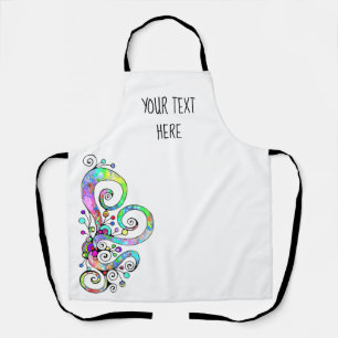 Spiralherz Handgemalt Design 1 Schürze